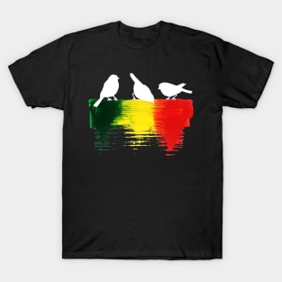 Three Little Birds Rasta Paint T-Shirt